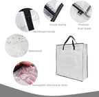 6 Pack Clear Storage Bags with Zipper and Handles, Blanket Bags - Image 3