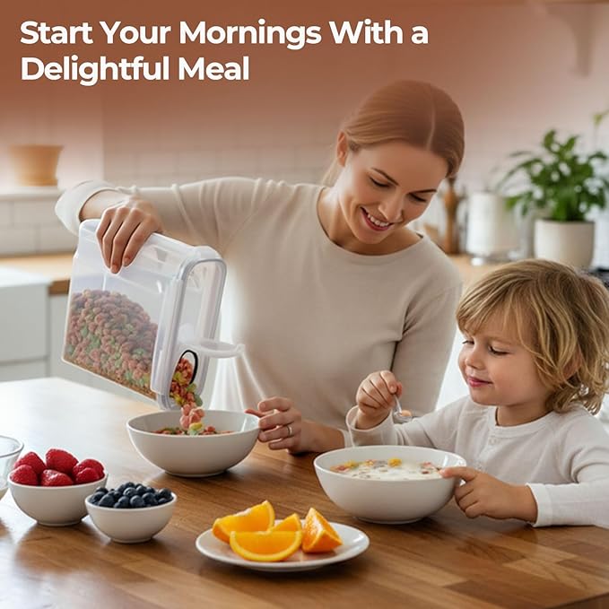 ComSaf Cereal Storage Containers Set – Airtight Food Storage - Image 2