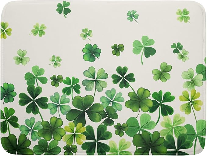 Happy St. Patrick's Day Dish Drying Mat by Kawani