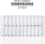 Classic Turkish Towels CTT Premium 2 Pack Bath Towels Set, Made - Image 7