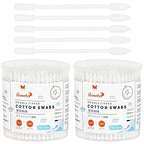 White Cotton Swabs Spiral Pointed by HOMEFOX
