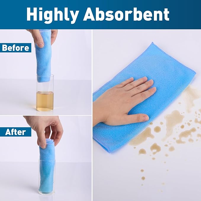 Microfiber Towels Bulk-150 Pack, Cleaning Cloths, Microfiber Towels - Image 3
