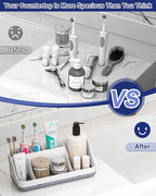 Bathroom Counter Organizer and Storage, 7 Slots Detachable Toothbrush Holders - Image 6