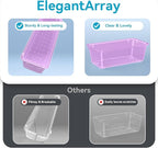 12-Piece Drawer Organizer Set, 4 Sizes Versatile Plastic Vanity Organizer - Image 3