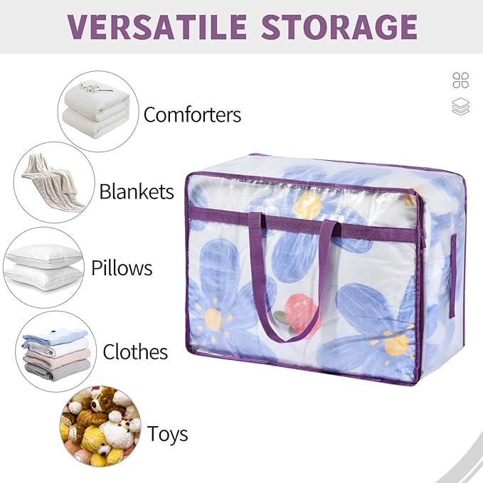 20 Gallon Large Clear Blanket Storage Bags - Image 7