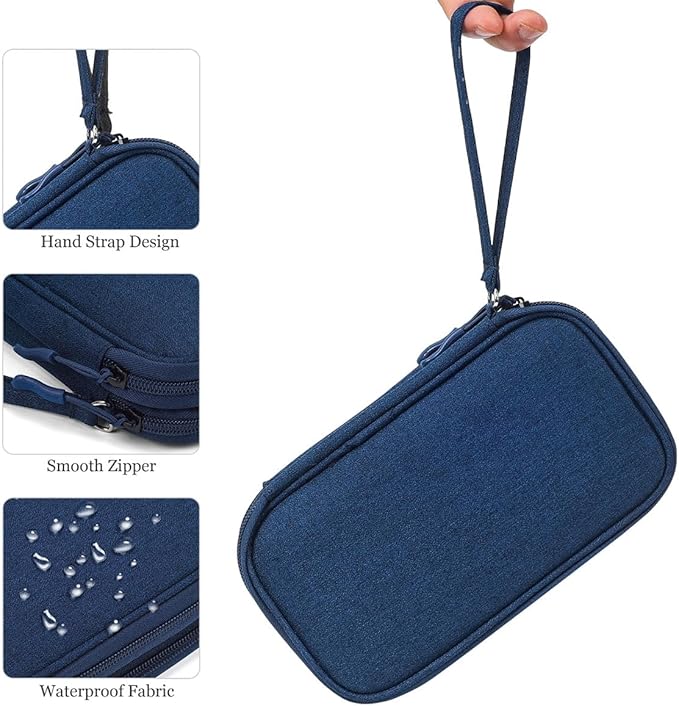 Electronic Bag Travel Cable Accessories Bag Waterproof Double Layer Electronics - Image 5