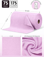 Fantasticlean Microfiber Cleaning Cloth Roll -75 Pack, Tear Away Microfiber - Image 6