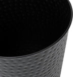 happimess HPM1110A-SET2 Axel Modern Minimalist Hammered Steel 2 Gal Waste Bin - Image 4