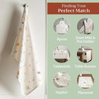 Maison d' Hermine Kitchen Towels Set of 3 100% Cotton 27.50" x 20" Reusable - Image 5