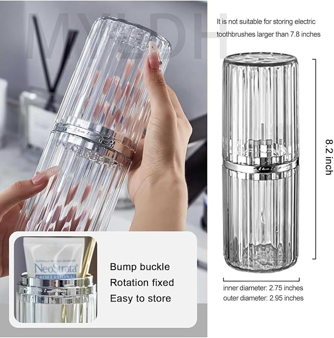 Toothbrush Travel Case Portable Travel Toothbrush Holder, Large Travel - Image 8