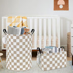 FANKANG Storage Basket, Nursery Hamper Canvas Laundry Basket Foldable - Image 5