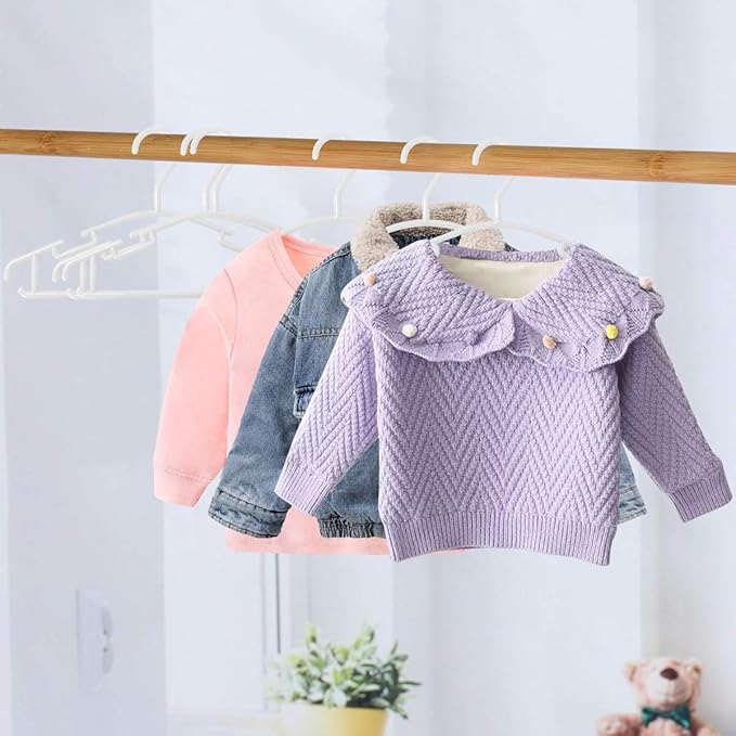 GoodtoU Baby Hangers 100Pack Kids Plastic Baby Clothes Hangers - Image 6