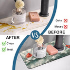 Winter Sink Faucet Absorbing Mat Cardinal Christmas Super Absorbent Fast Drying - Image 6