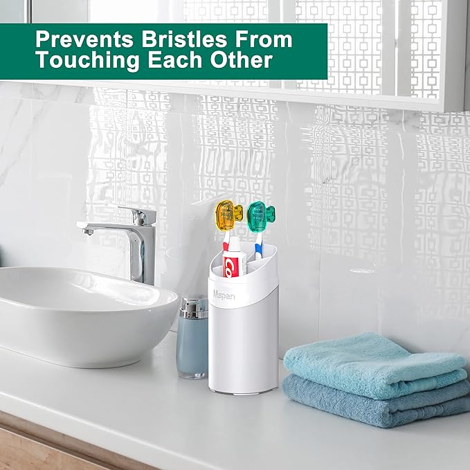 Mspan Toothbrush Protector Travel Cover: Brush Head Cap Cute Clip Case Bulk - Image 5