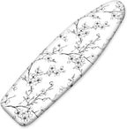 Floral Ironing Board Cover 17.7"x49", Standard Size Iron Board Covers by BVBOX
