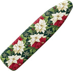 Christmas Floral 54 x 15 Ironing Board Cover Standard Full Size Elastic Edge by Vanideaoty
