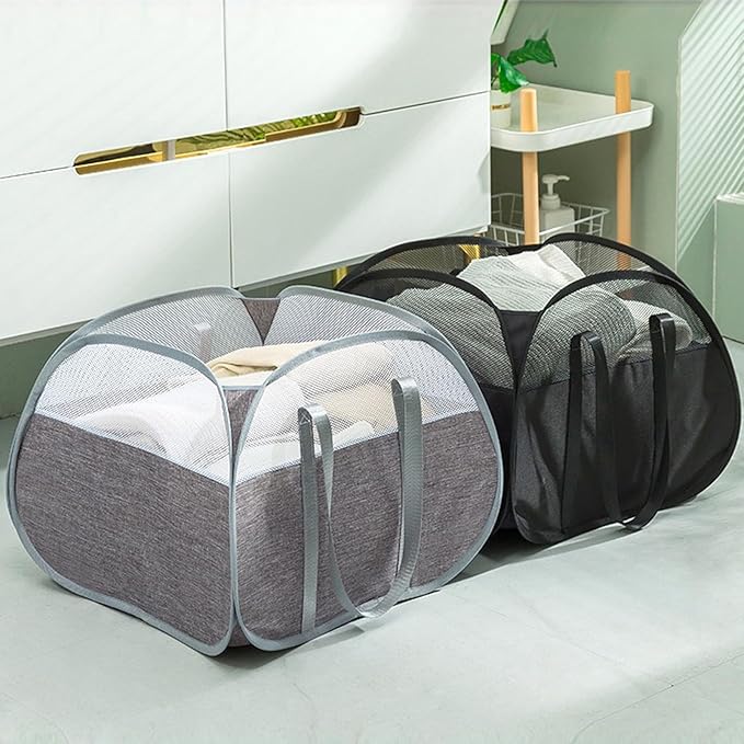 Collapsible Laundry Baskets, Tear Proof Pop Up Laundry Hamper - Image 8