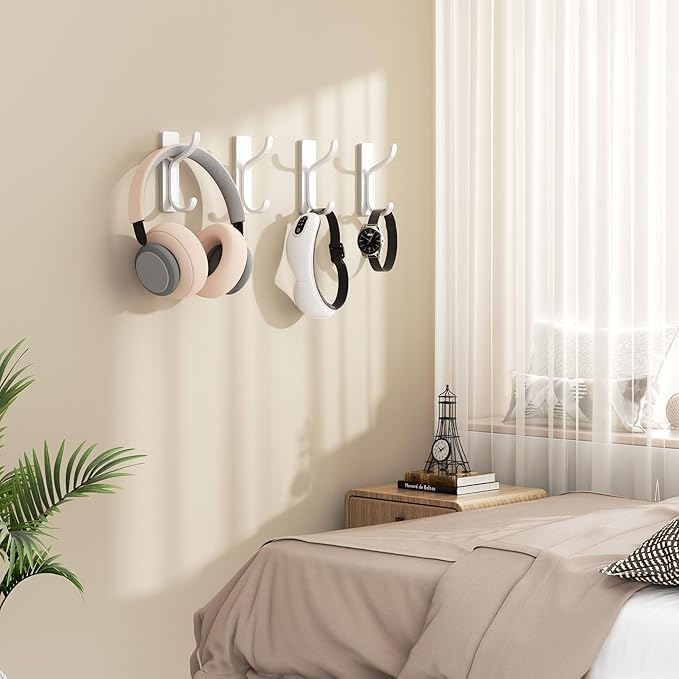 niffgaff Wall Hooks for Coat and Towel: 13lb Adhesive Door Hanger Stick On - Image 7