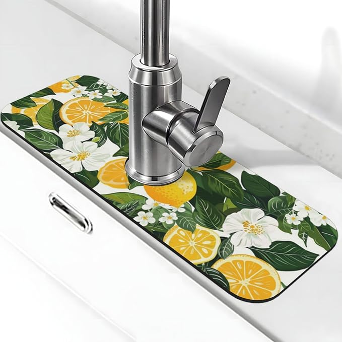 Faucet Draining Mat For Kitchen Sink by indokyeyqaz