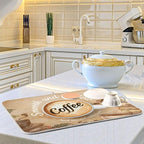 Super Absorbent Dish Drying Mat, Microfiber Fast-Drying Dish Mat, Kitchen Dish - Image 6