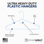 Ultra Heavy Duty Plastic Hangers, Made in USA, 28 Pack - Image 4
