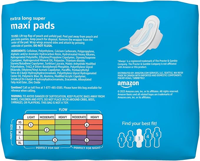 Amazon Basics Thick Maxi Pads - Image 2