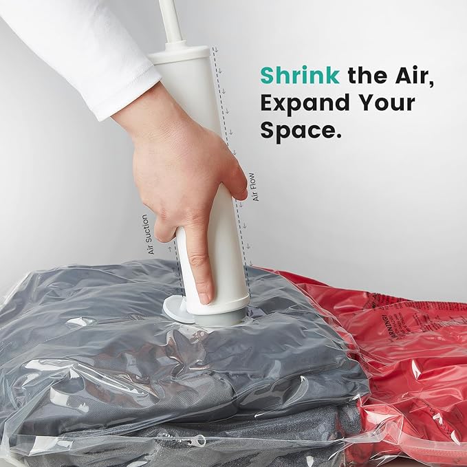 20 Pack Vacuum Storage Bags, Plastic Space Saver Seal Bags Compression - Image 9