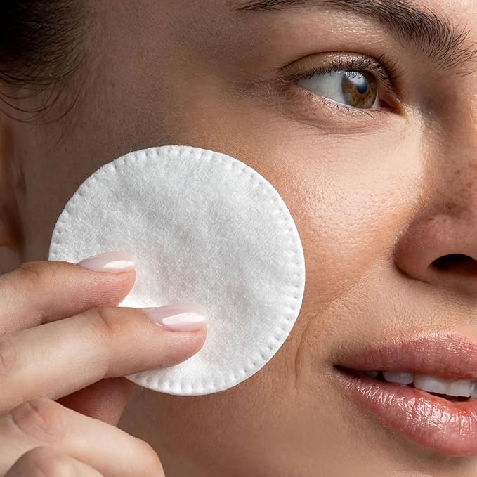 Cliganic Premium Cotton Rounds for Face | Makeup Remover Pads, Hypoallergenic - Image 3