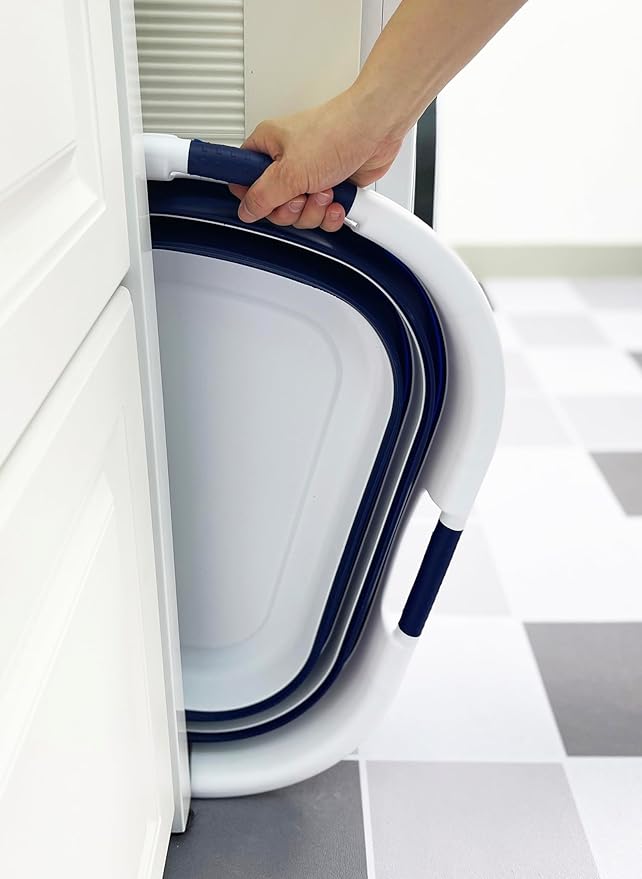 SAMMART 40L Set of 2 Collapsible Plastic Laundry Hamper - Image 6