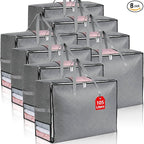 8Pack 105L Extra Large Blanket Comforter Storage Bags, Foldable Storage Bags by Eunhdet