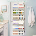 Heavy Duty Over The Door Organizer 6 Tiers, Extra Large Behind Door Storage of - Image 7