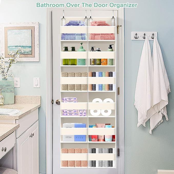 Heavy Duty Over The Door Organizer 6 Tiers, Extra Large Behind Door Storage of - Image 7