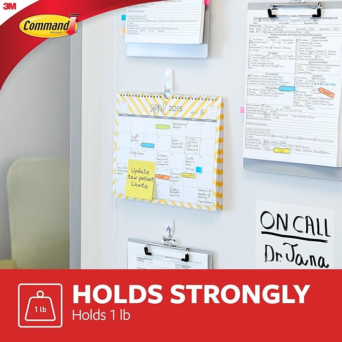 Command Small Utility Hooks, 24 Hooks and 28 Strips, Damage-Free Hanging Wall - Image 3