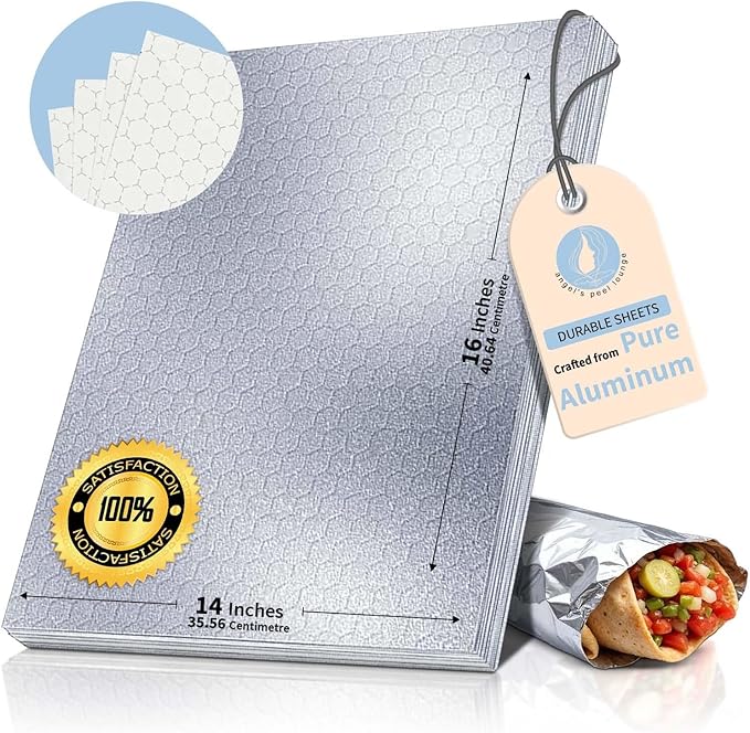 ANGEL’S PEEL LOUNGE Heavy Duty Aluminum Foil Sheets — Heat Retaining Tinfoil - Image 2