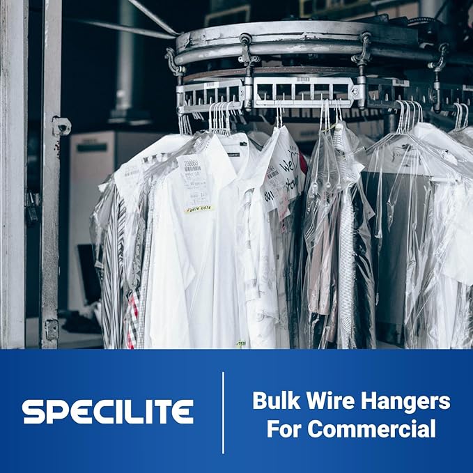 SPECILITE Wire Metal Clothes Hangers Bulk 300 Pack - Image 7