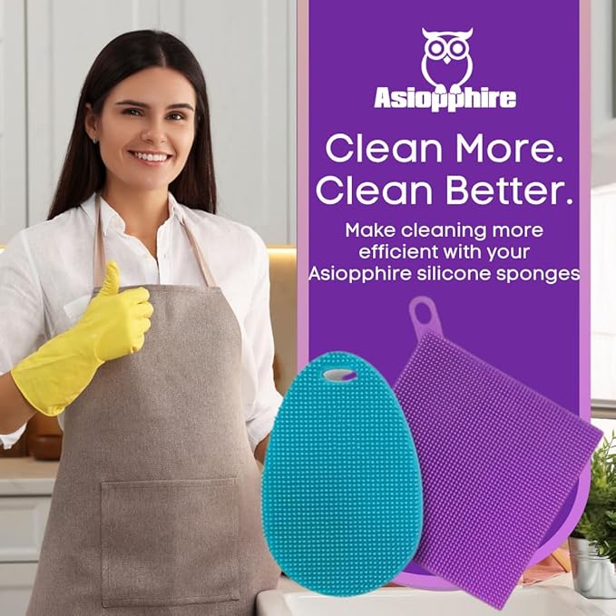 Silicone Dish Sponge Dish Scrubber - Image 8