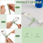 42 Pcs Silicone Cable Ties Reusable Cord Organizer Adjustable Data Cable Wraps - Image 3