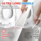 3Pack 2 in 1 Toilet Brush and Plunger Set, Extended Handle Plunger, Toilet Bowl - Image 2