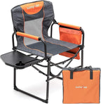 SUNNYFEEL Camping Directors Chair, Heavy Duty,Oversized Portable Folding Chair with Side Table, Pocket for Beach, Fishing,Trip,Picnic,Lawn,Concert Outdoor Foldable Camp Chairs by SunnyFeelCamping