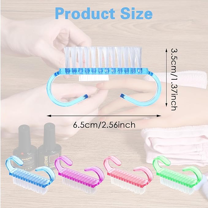 20 PCS Nail Brush for Cleaning Fingernails, Nylon Nail Cleaning Brush, Small - Image 2
