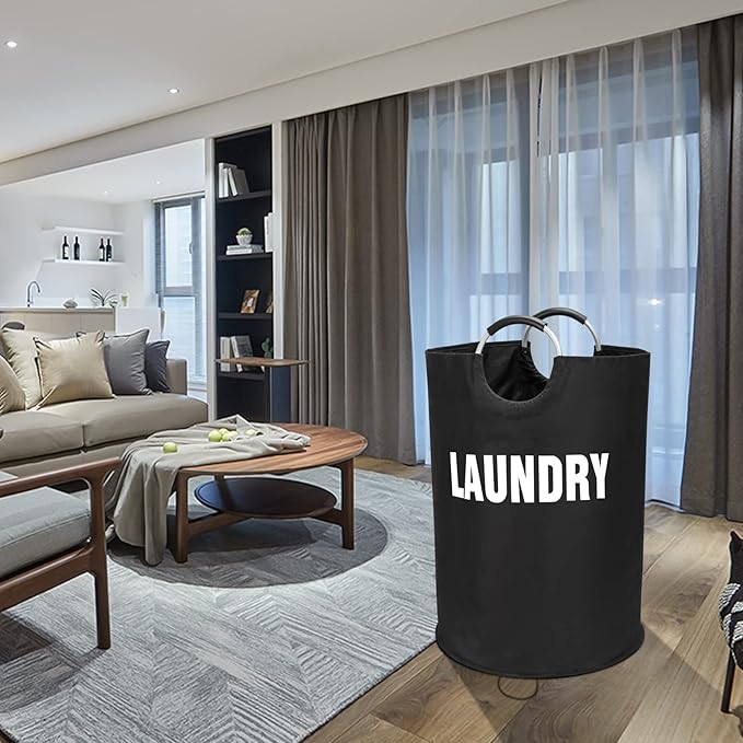 160L XX-Large Laundry Basket, Freestanding Tall Clothes Hamper, Collapsible - Image 7