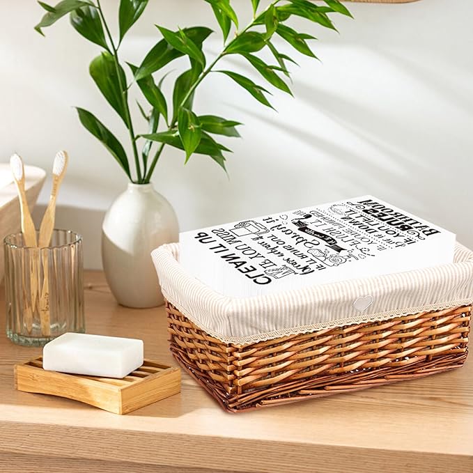 100 Pcs Bathroom Rules Paper Napkins Disposable Hand Towels - Image 4