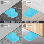 4 Pack Premium Rubber Door Stoppers Wedge, Door Stops - Image 2