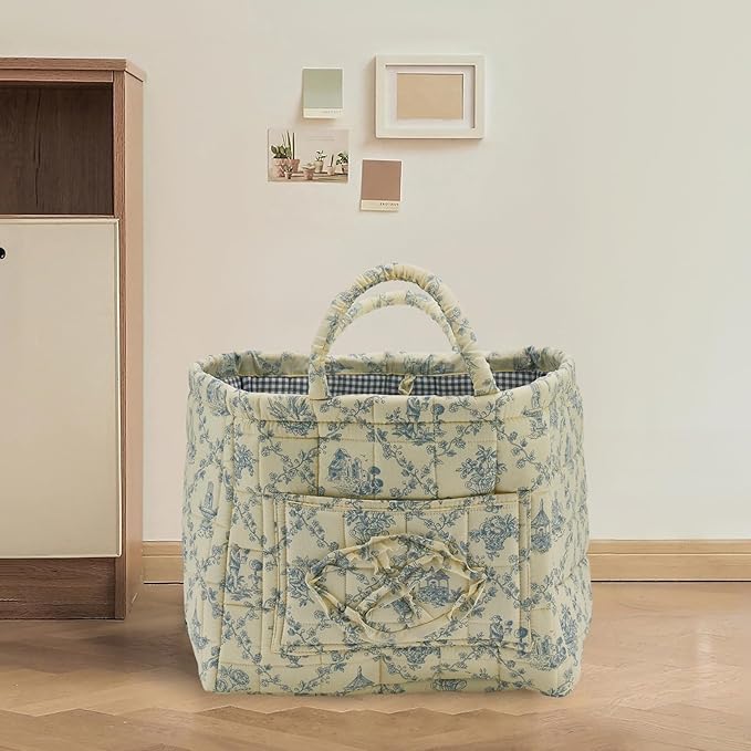 Quilted Fabric Storage Basket - Image 3