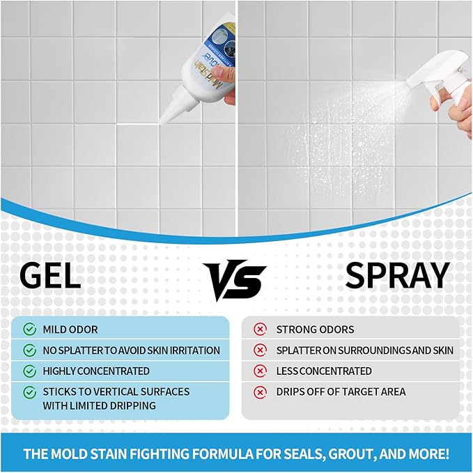 Home Stain Cleaner, 7 fl oz Mold Stain Cleaner Gel - Image 7