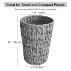 Wicker Trash Can, Small Bathroom Trash Can, Waterproof Wicker Waste Basket - Image 4