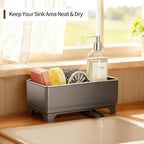 MOUKABAL Sponge Holder for Kitchen Sink – Rustproof Stainless Steel, 360° - Image 7