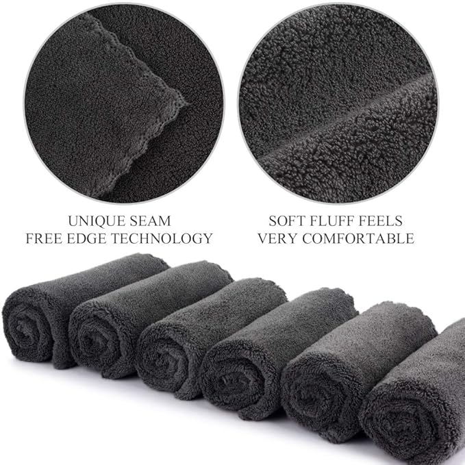 SUNLAND Microfiber Face Cloth Reusable Makeup Remover Facial Cleansing Towel - Image 7