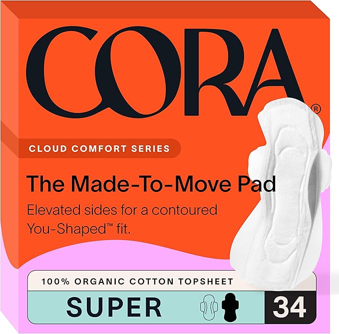 Cora 100% Organic Cotton Topsheet Pads by Cora