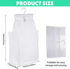 2 Pcs Hanging Collapsible Breathable Mesh Laundry Hamper, Hanging Laundry Bag - Image 2